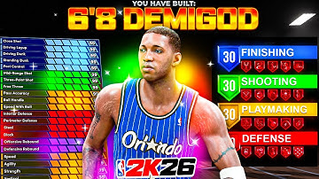 *NEW* BEST 6’8 ISO DEMIGOD GUARD BUILD in NBA 2K26! INSANE GUARD BUILD IS DOMINATING 2K26!