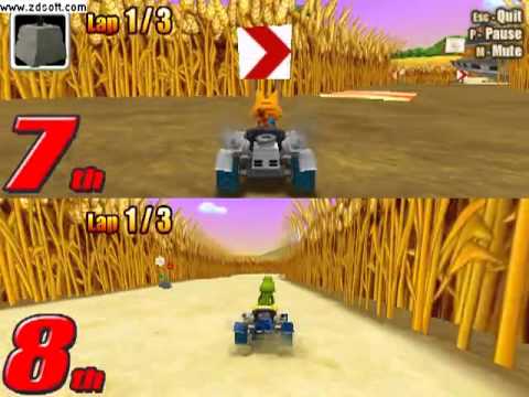 2 player games go kart go turbo