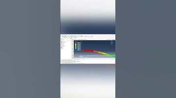 1D Beam Static Analysis by ABAQUS #shorts #abaqus  #cae  #fem  #abaqustutorial