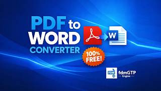 How to Convert PDF to Word with AI | Best Free PDF to Word Converter by FDM AI