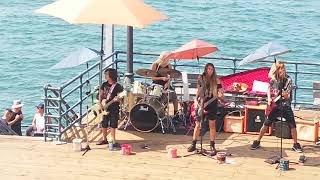 Video thumbnail of "Teen rock group "Liliac" @ Santa Monica Pier, Los Angeles CA. USA"