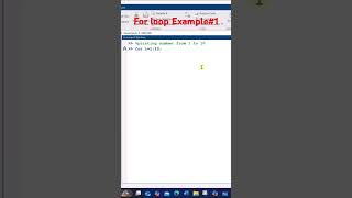 for loop example-1 #matlabsproject #coding #matlab #codinglab #programmingtutorial #codingtutorial Profile