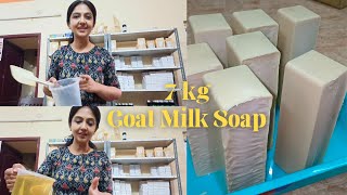 10kg Goat milk Soap in Making🧼🐐 #anbudanpriya