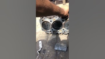 Resurfacing Diesel Engine 6 Cylinder head || valve seat Resurfacing || #asmr