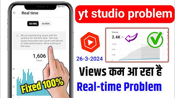 😢we are experiencing issues with the systems for realtime data youtube | yt studio problem today