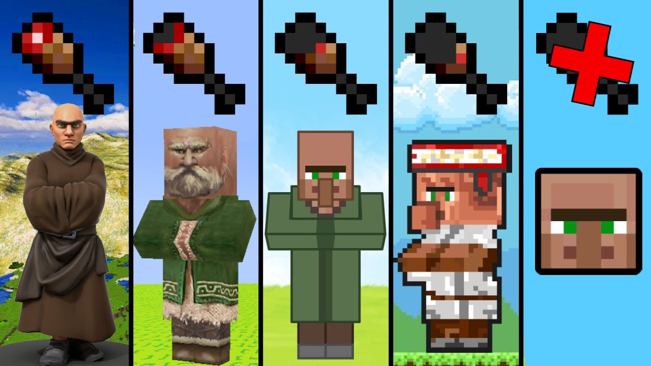 villager with different hungry YouTube