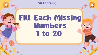 1 to 20 missing number || Fill up missing number 1 to 20 || missing number worksheet ||