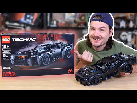 YouTube thumbnail: Another Great Batmobile! LEGO Technic The Batman Batmobile 42127 Review!