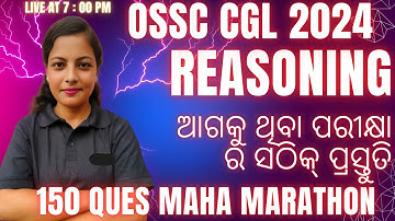 Reasoning Class for Ossc Cgl 2024 | Part 2 | Mock Test for OSSC CGL | OSSC CGL 2024 |