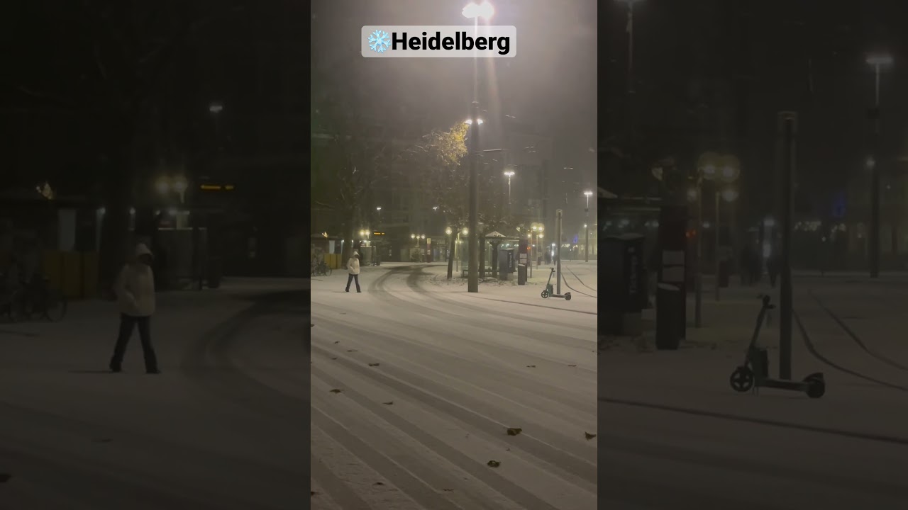 Good morning from heidelberg where we are enjoying the first snow of this season! ❄️☃️