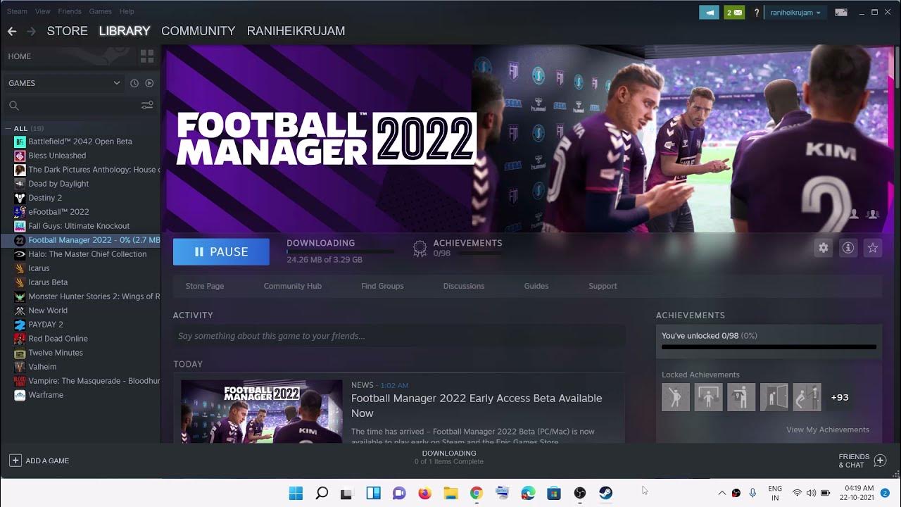 Football Manager 2022 - Football Manager 2022 Early Access Beta Available  Now - Steam News