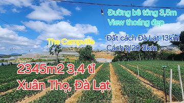 2345m2 3,4 tỉ xã Xuân Thọ, Đà Lạt. Đất cách Đà Lạt 13km, cách ql20 3km, sổ riêng có bán lẻ từng lô