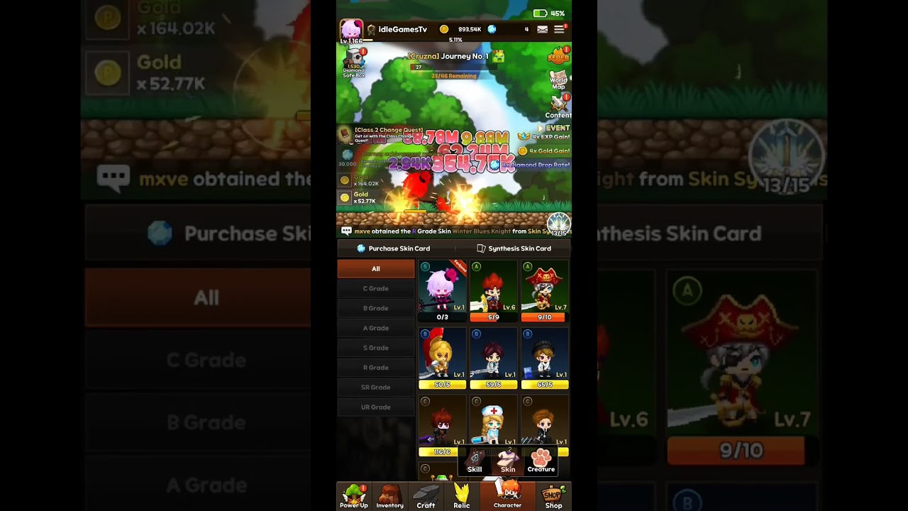 Be the Slime Hunter in this idle warrior game 