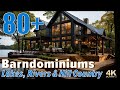 Explore barndominium waterfront living designs by lakes rivers and hill country all in 4k