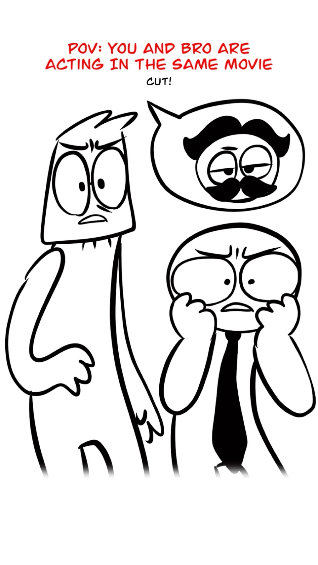 You And Bro Acting ? (Animation Meme) #shorts