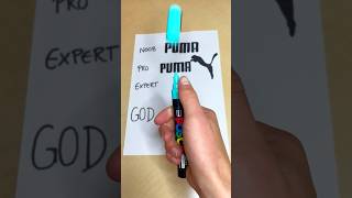 Drawing the PUMA Logo Noob Pro Expert GOD!!