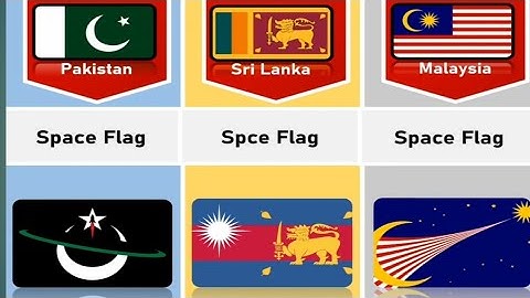 Amazing Space Flag From Different Countries #Spaceflags
