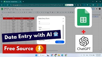 Automate Data Entry in Google Sheets with ChatGPT 🚀 (Step by Step)