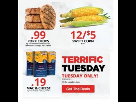 Hy-Vee Terrific Tuesday Pork Chops, Sweet Corn & Hy-Vee Macaroni & Cheese 07-26-2022 Stock-up Prep