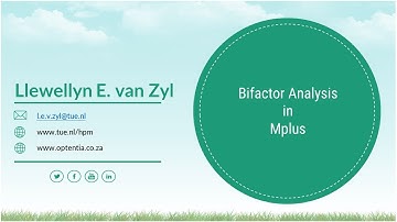 Bifactor Models in Mplus