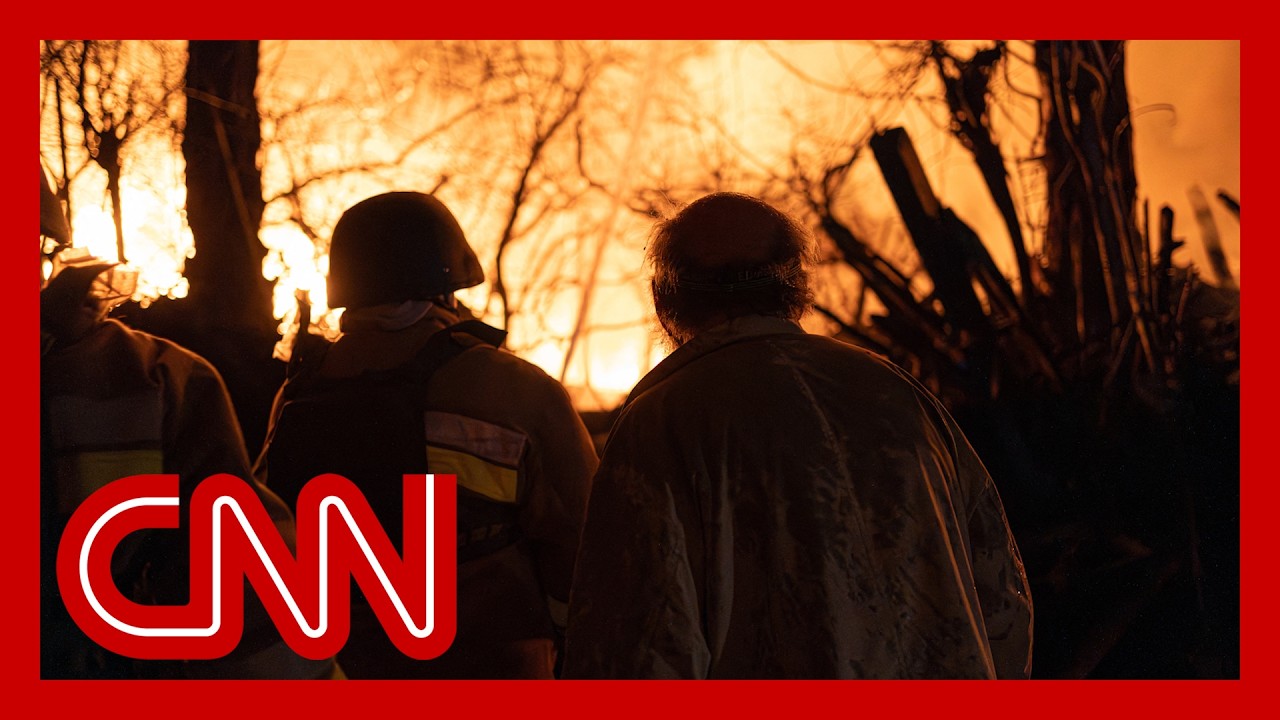 Russia launches largest drone assault on Ukraine in a month as Kyiv delegation heads to US for talks