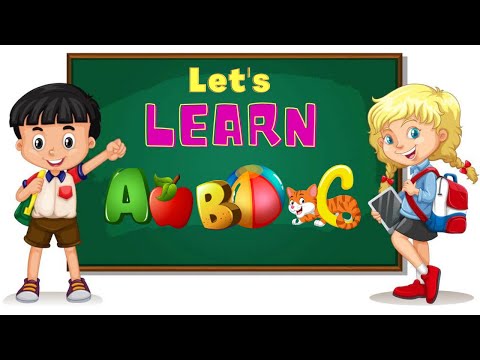 ABCD for Nursery Students || Learn Alphabet A To Z With Spellings ...