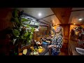 A Woman and Her Dog Hide From a Wind Storm in a British Narrowboat Home #257