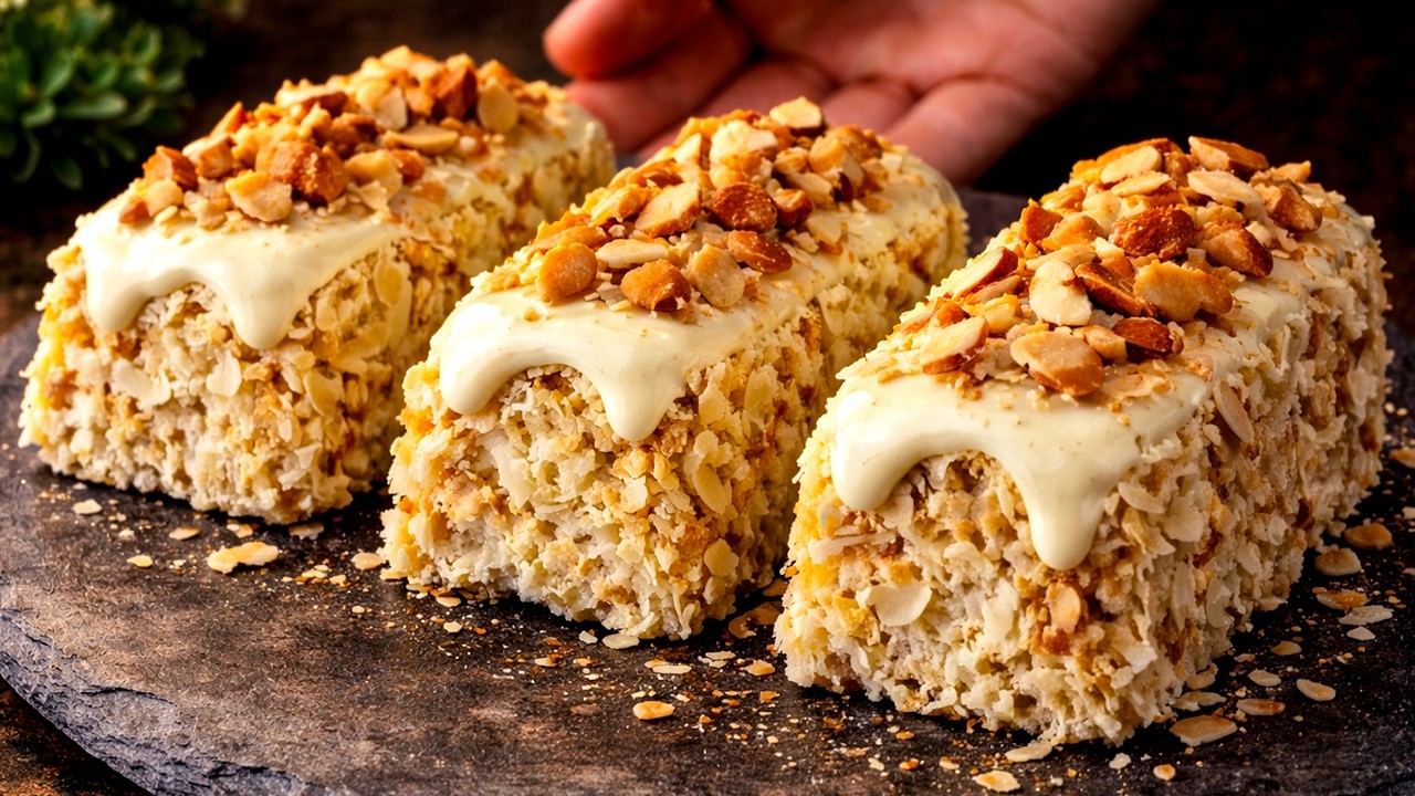 Ohne Zucker, Ohne Mehl! Haferflocken, Apfel und Banane! Gesundes Rezept!