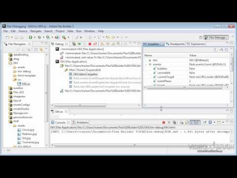 66-Uso de debugging de Flex.flv