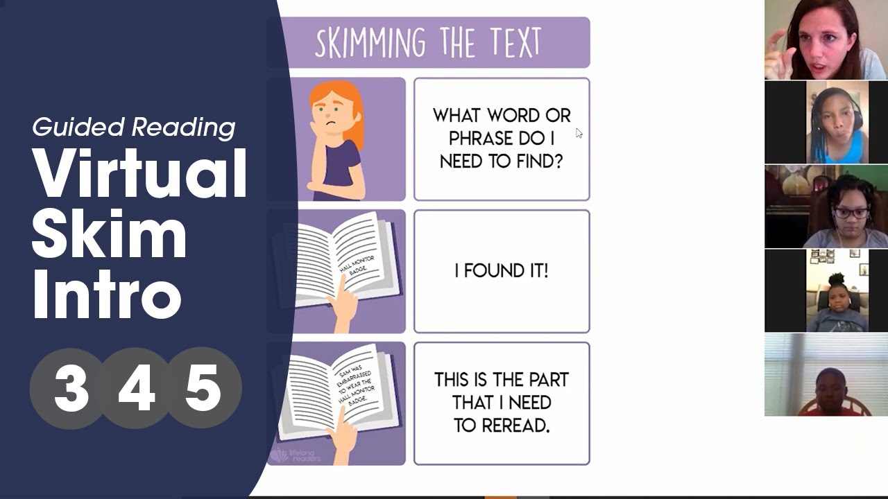 Grades 3-5: Skim the Text, Virtual Guided Reading - YouTube