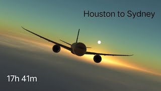 Infinite Flight | Houston to Sydney • Yet ANOTHER 0 FPM on an ULTRA Long Haul Flight | United B789