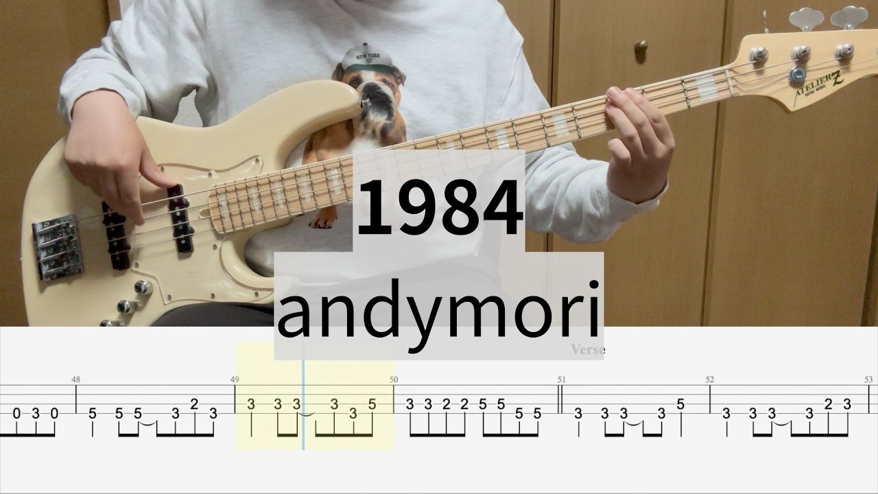 Bass Cover】1984 / andymori - YouTube