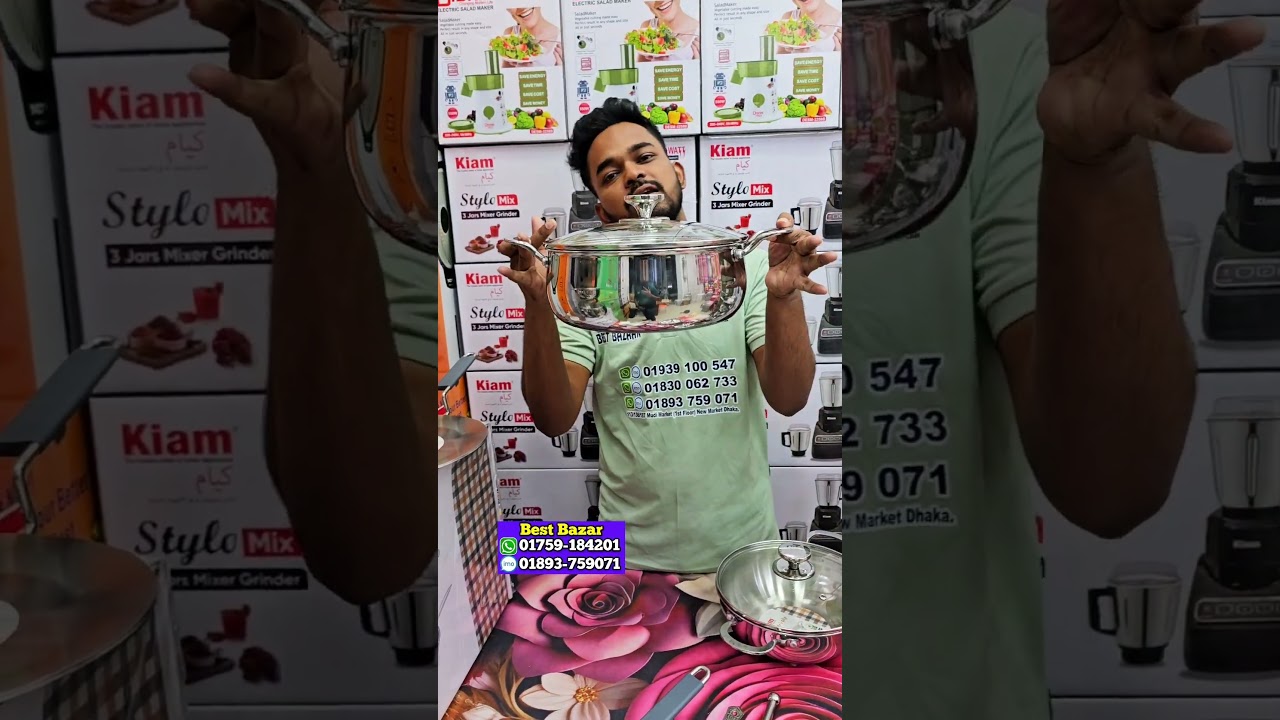 Купите 100% оригинальный набор посуды из нержавеющей стали из 9 предметов без предоплаты 