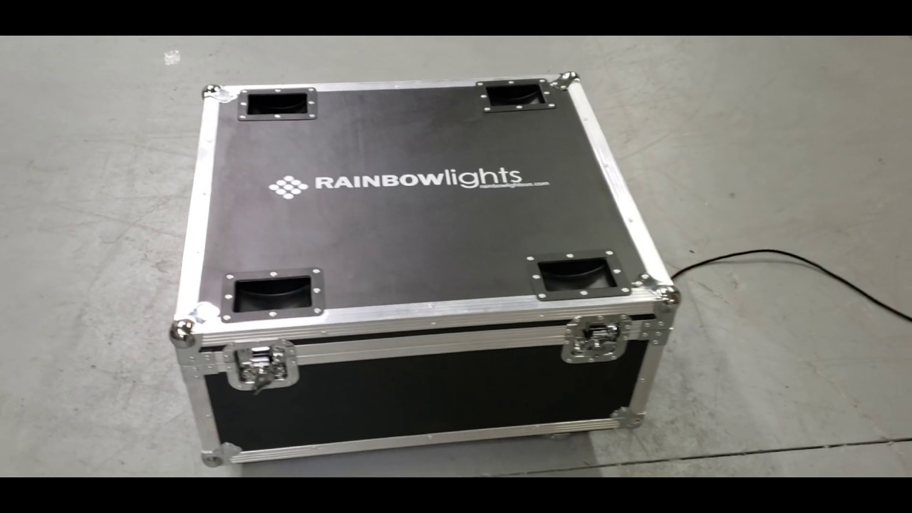 Charging Case for 10 battery powered wireless DMX Smart 2 PRO uplights by Rainbow Lights par can led