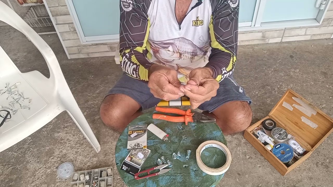 Como fazer chuveirinho pra pescar curimba simples e facil