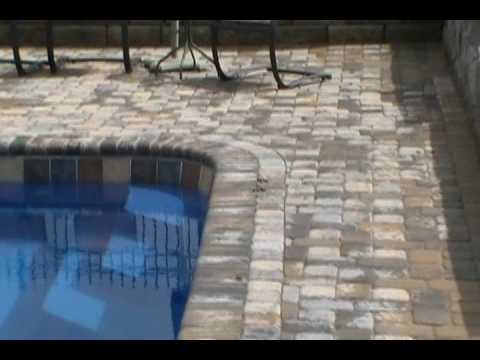 paver patio and brick coping around a fiberglass pool - youtube paver patio and brick coping around a fiberglass pool - youtube