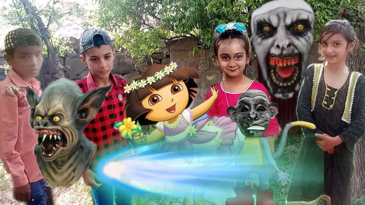 Dora Ugly Boots Scary Monster Ghost Churail Haunted House Animation