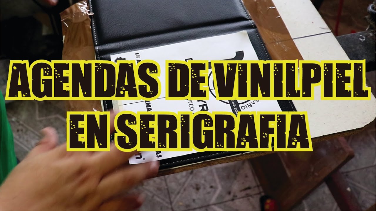 Agendas de vinilpiel en serigrafia