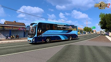 Volvo 9600 Atlanta semi sleeper luxury #assam bus | Indian Traffic | Volvo 9600 bus mod  | Ets2