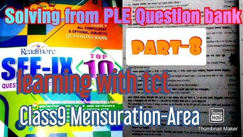 class9 maths mensuration area part8 by @tcttutorials  mensuration chapter part8| 9th Class area