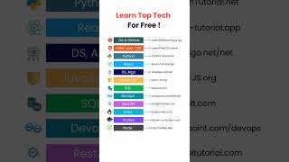 Learn Top Tech For Free