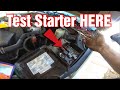 How To Test A Starter Without Having To Touch The starter.