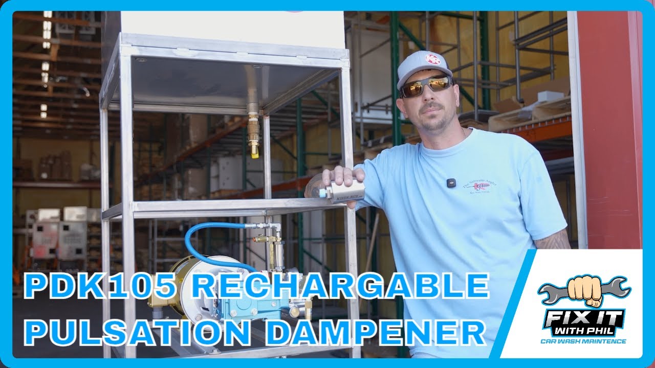 6 GPM Pulsation Dampener - Nitrogen Precharged to 450 PSI