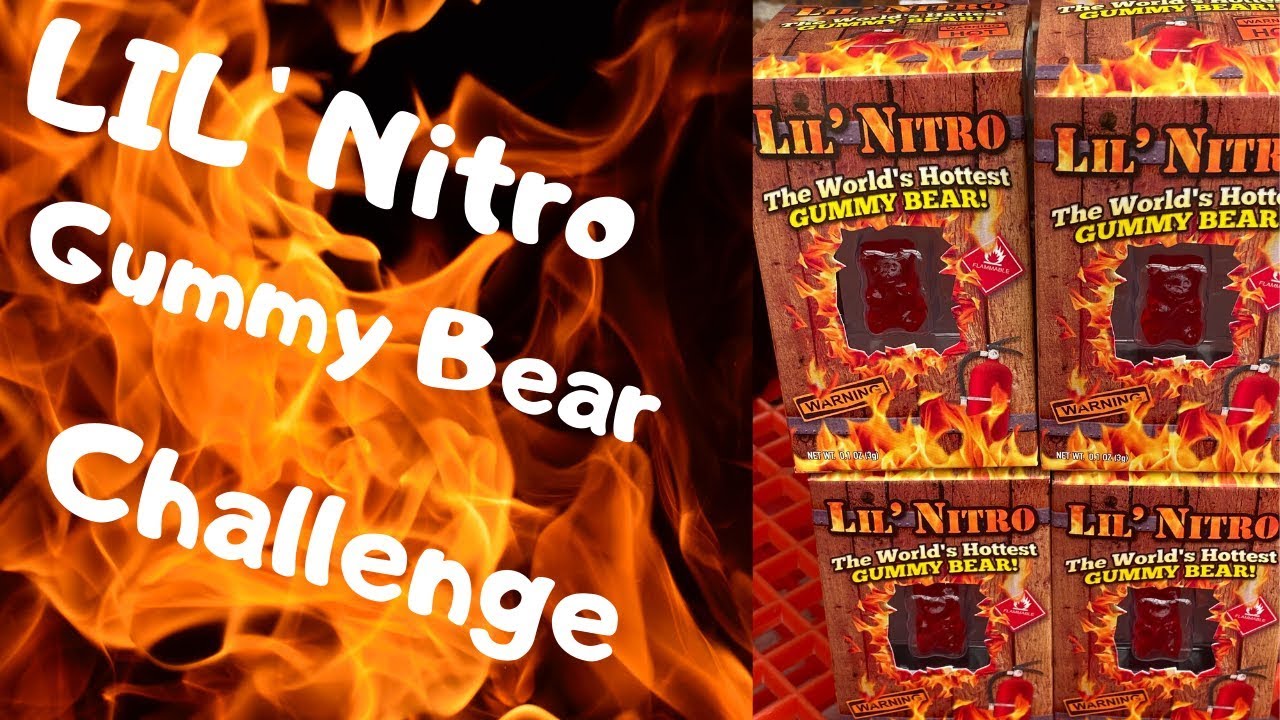 Lil Nitro Worlds Hottest Gummy Bear Challenge Youtube 
