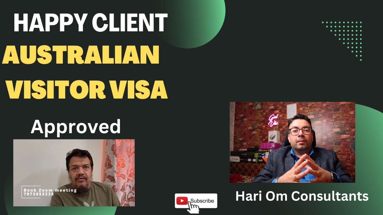 Happy Client // Hari Om Consultants// Australian Visa approval - YouTube