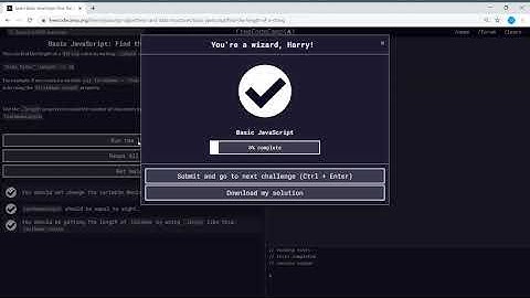 Basic JavaScript (30/111) | Find the Length of a String | freeCodeCamp
