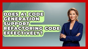 Does AI Code Generation Support Refactoring Code Effectively? - Learning To Code With AI