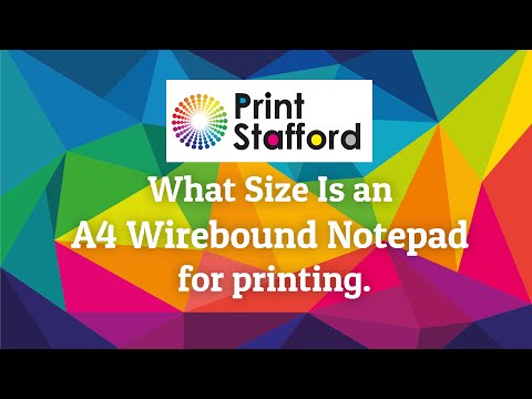 A4 Wirebound Notepads Finished Size