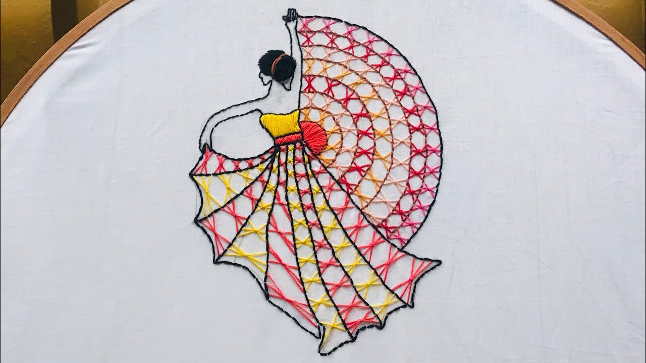 Hand Embroidery Lesson 24Sheaf Stitch Hands Of Oriana YouTube