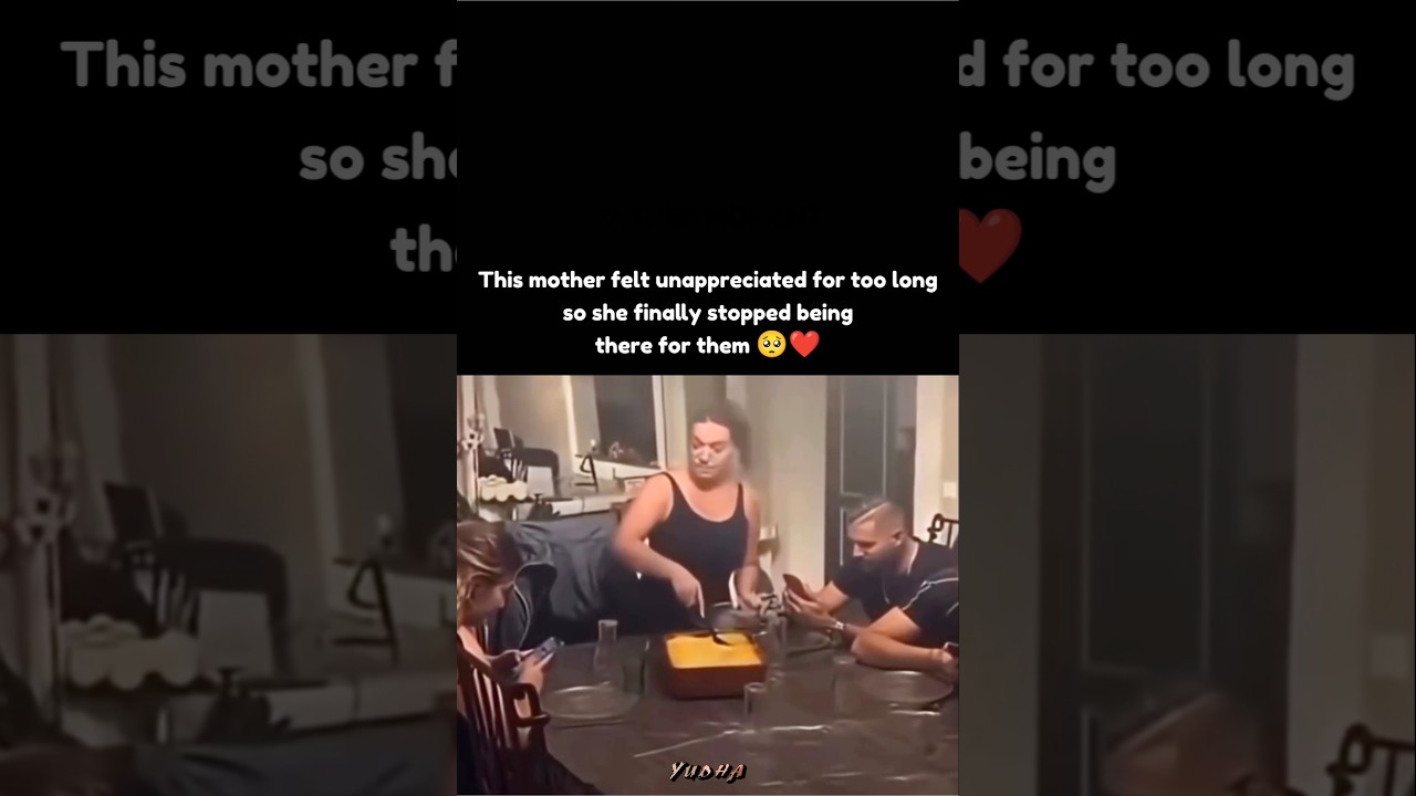 This mother felt unappreciated for too long, so she finally stopped being there for them 🥺❤️